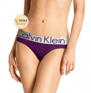 Slip Calvin Klein Mujer Steel Modal Blateado Violeta